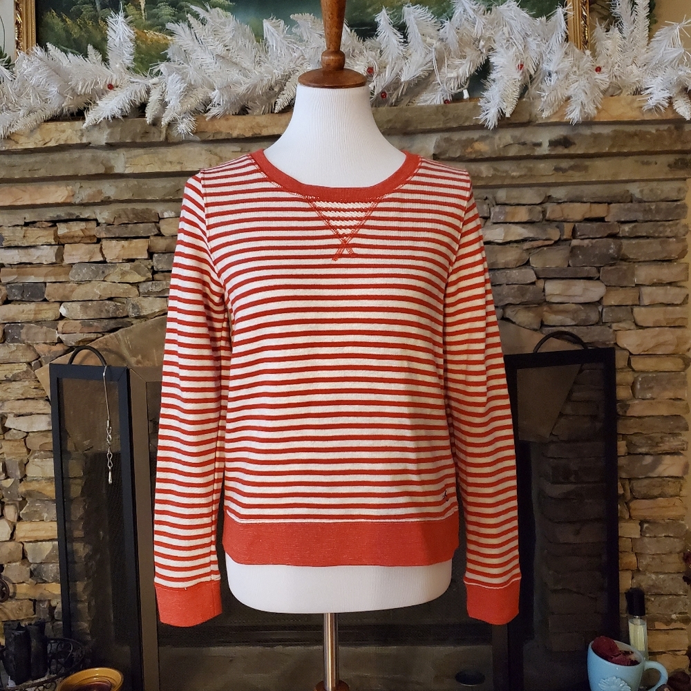Levi's Women's Striped  Red / White Sweater
